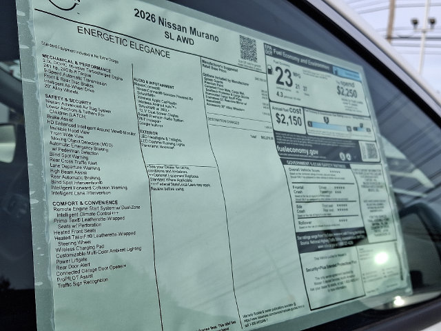 New 2026 Nissan Murano SL AWD/4WD image 5