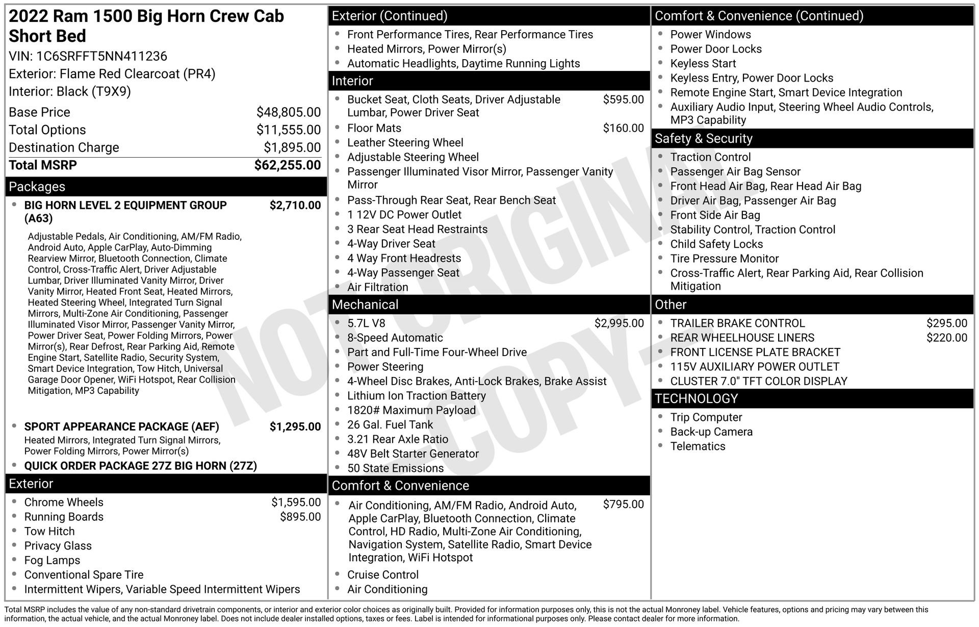 Used 2022 RAM 1500 Big Horn AWD/4WD image 3