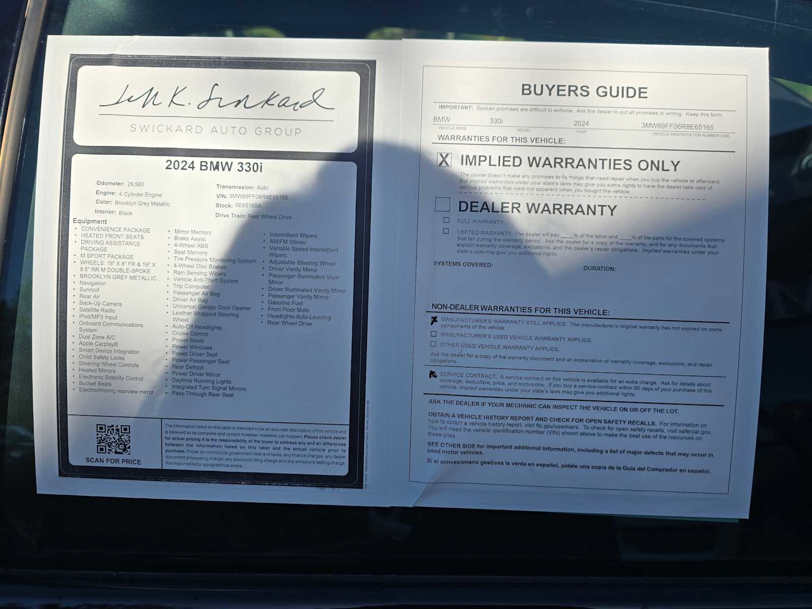 Used 2024 BMW 330i Sedan image 18