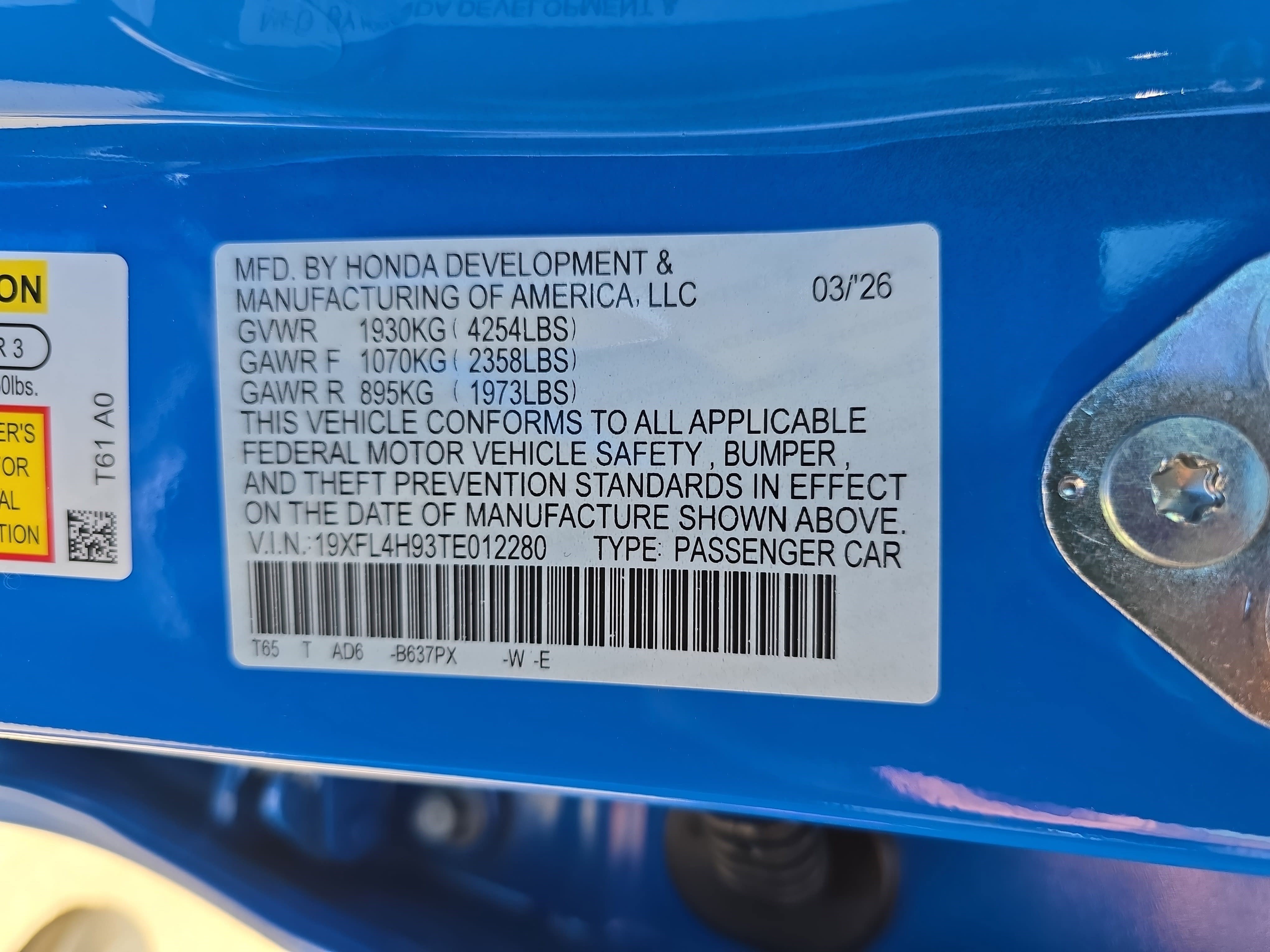 New 2026 Honda Civic Sport Touring image 36