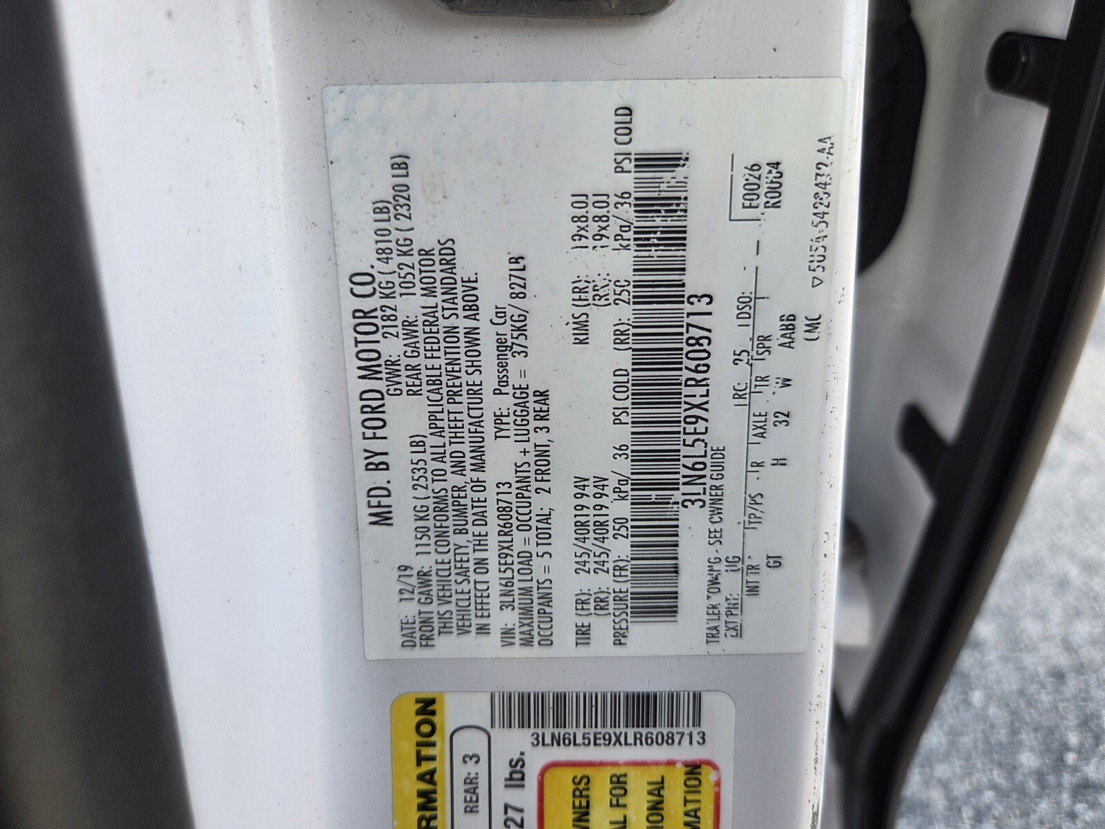 Used 2020 Lincoln MKZ Reserve w/ Elements Package image 19