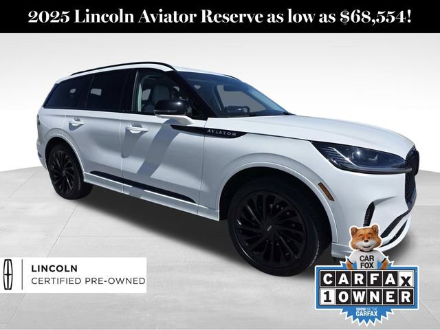 Certified 2025 Lincoln Aviator Reserve w/ Equipment Group 201A image 1