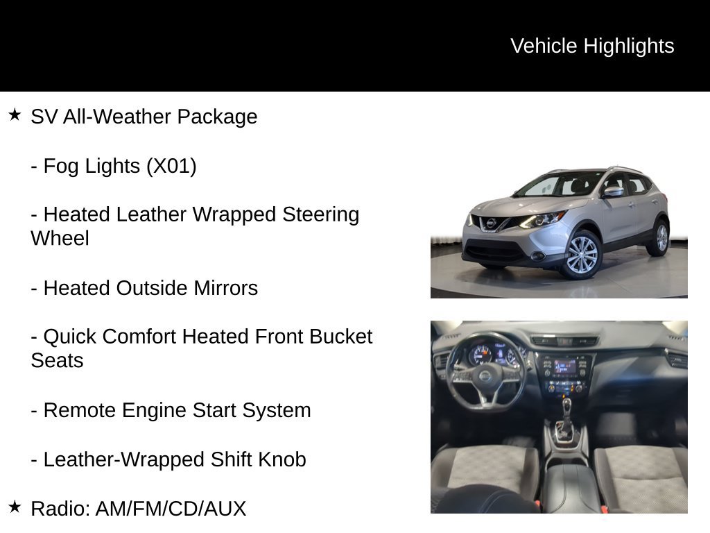 Used 2017 Nissan Rogue Sport SV w/ SV All-Weather Package AWD/4WD image 7