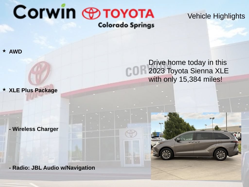 Used 2023 Toyota Sienna XLE w/ XLE Plus Package AWD/4WD image 6