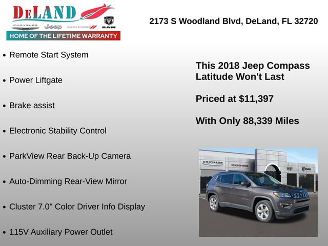 Used 2018 Jeep Compass Latitude w/ Popular Equipment Group image 13