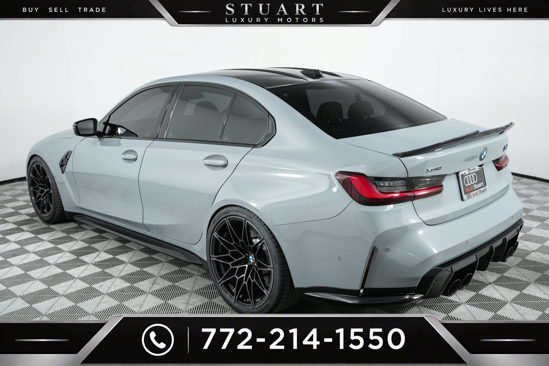 Used 2024 BMW M3 Competition w/ M Carbon Exterior Package AWD/4WD image 74