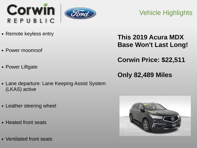 Used 2019 Acura MDX SH-AWD w/ Advance Package image 12