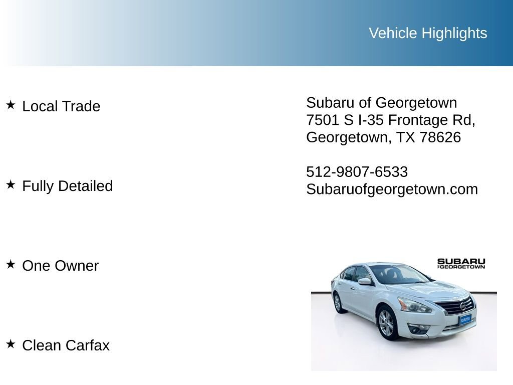 Used 2013 Nissan Altima 2.5 SV w/ 2.5SV Convenience Pkg FWD image 10