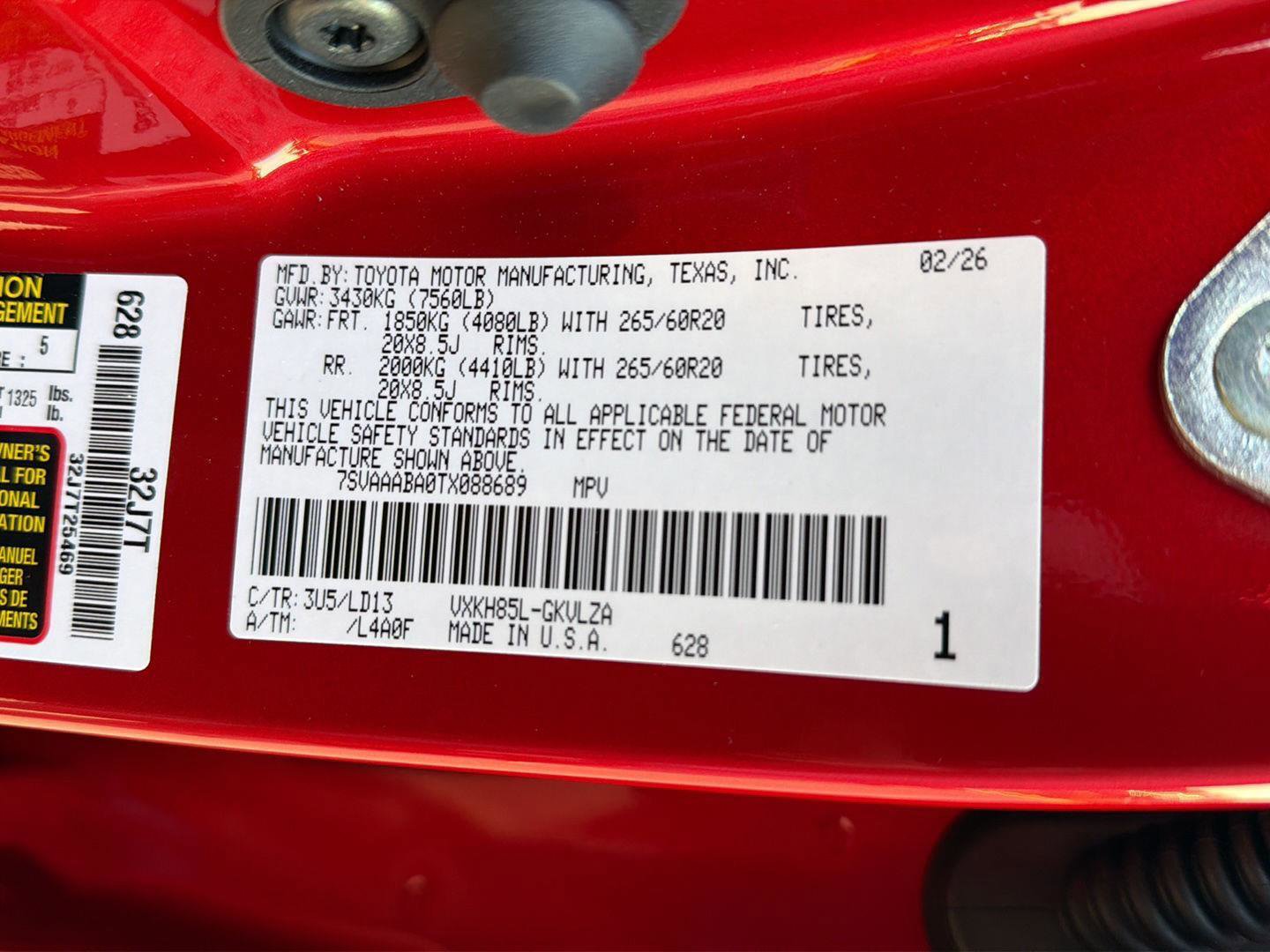 New 2026 Toyota Sequoia Limited w/ TRD Off-Road Package AWD/4WD image 38