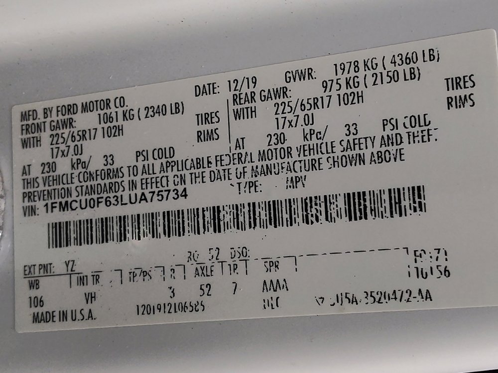 Used 2020 Ford Escape S image 33