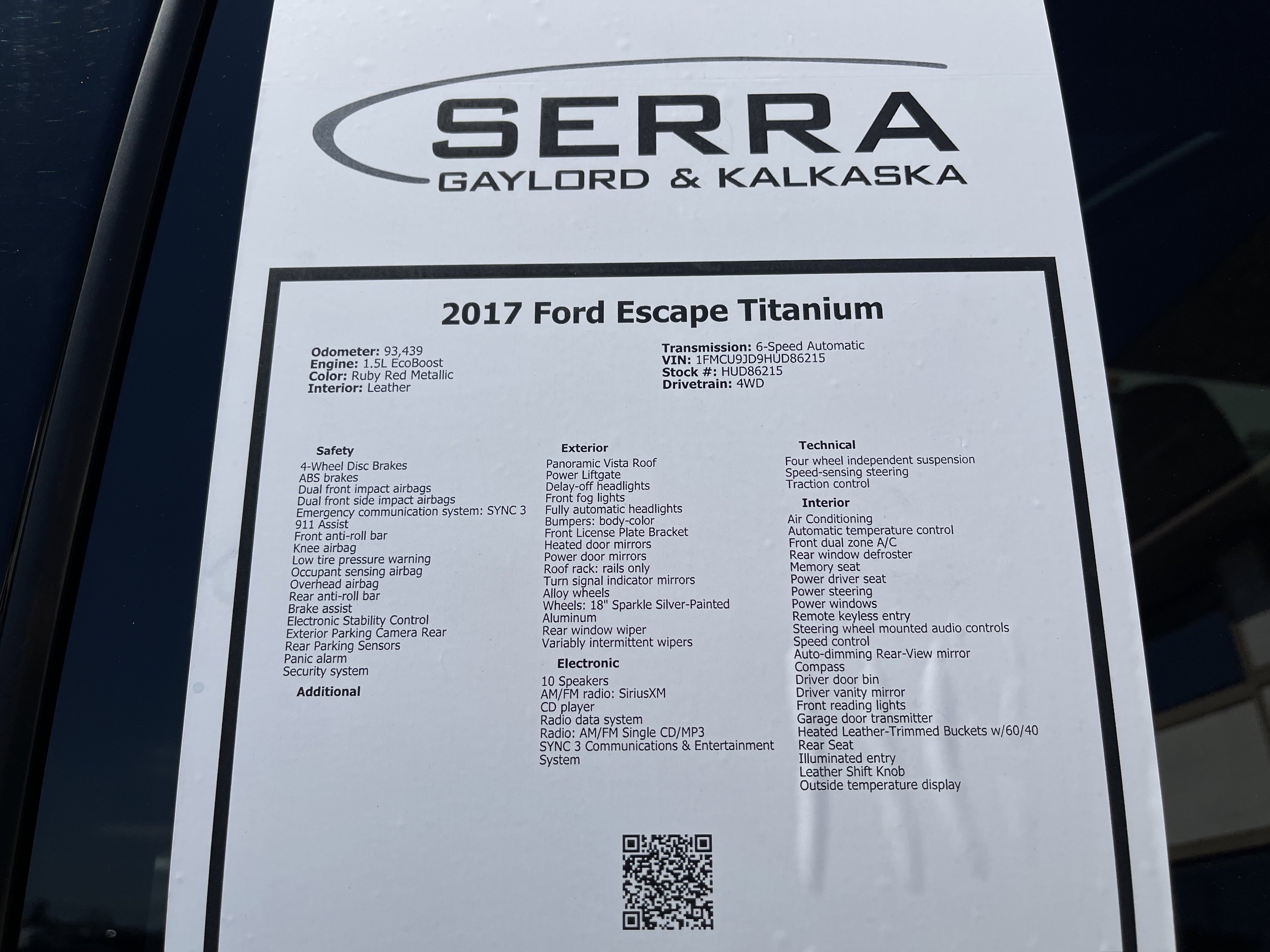 Used 2017 Ford Escape Titanium AWD/4WD image 28