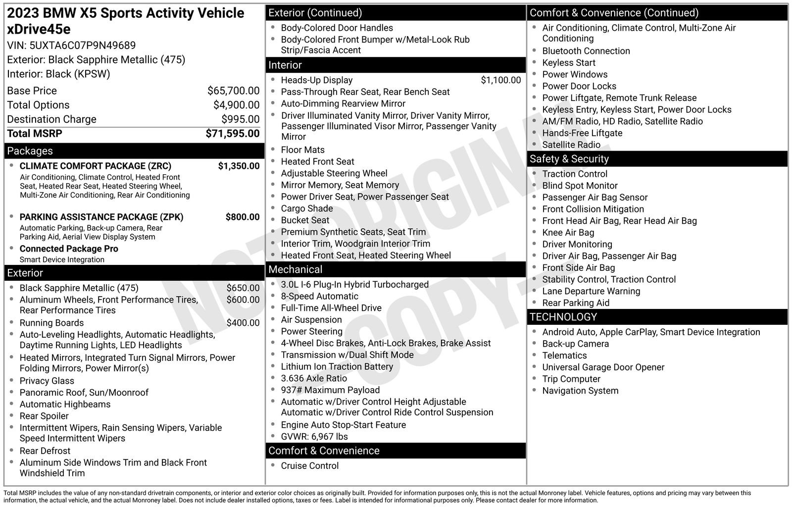 Used 2023 BMW X5 xDrive45e image 7