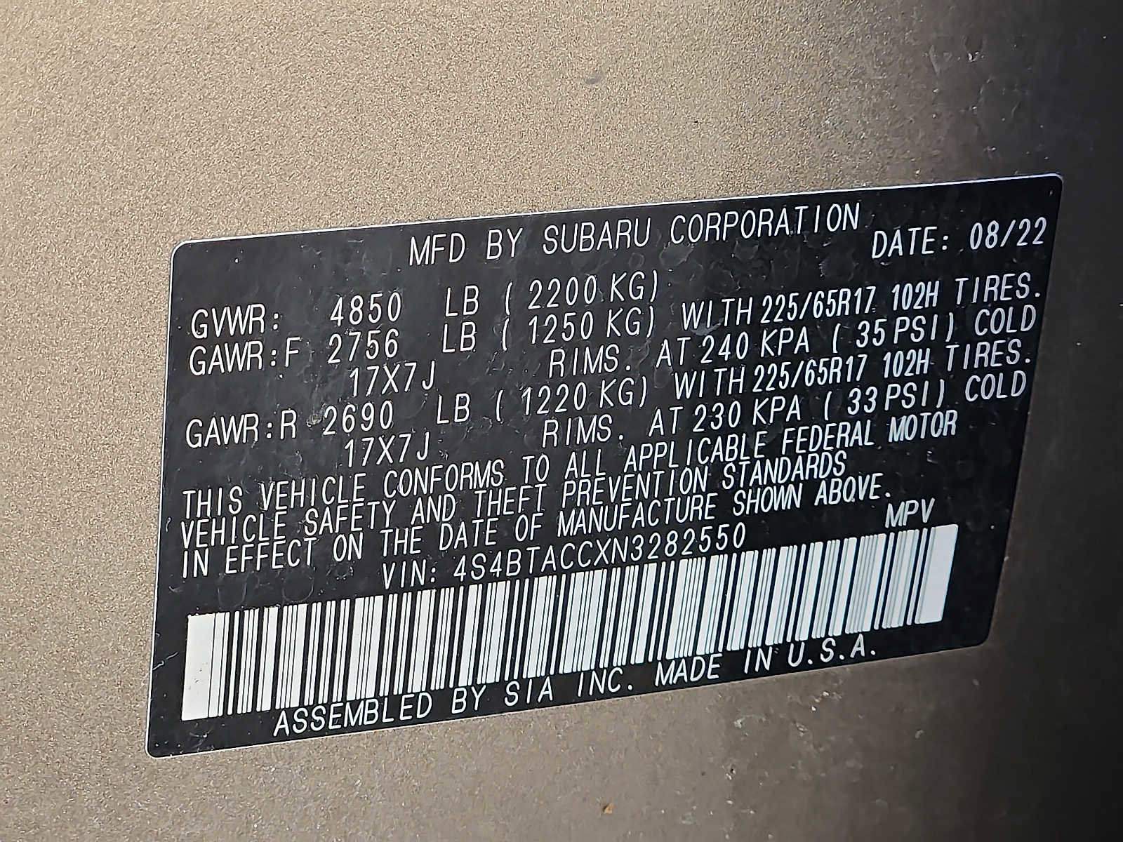 Used 2022 Subaru Outback Premium image 26