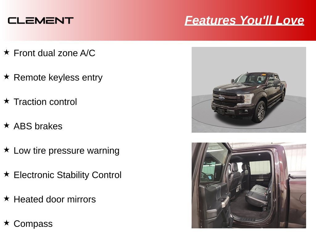 Used 2019 Ford F150 Lariat w/ Equipment Group 502A Luxury AWD/4WD image 9