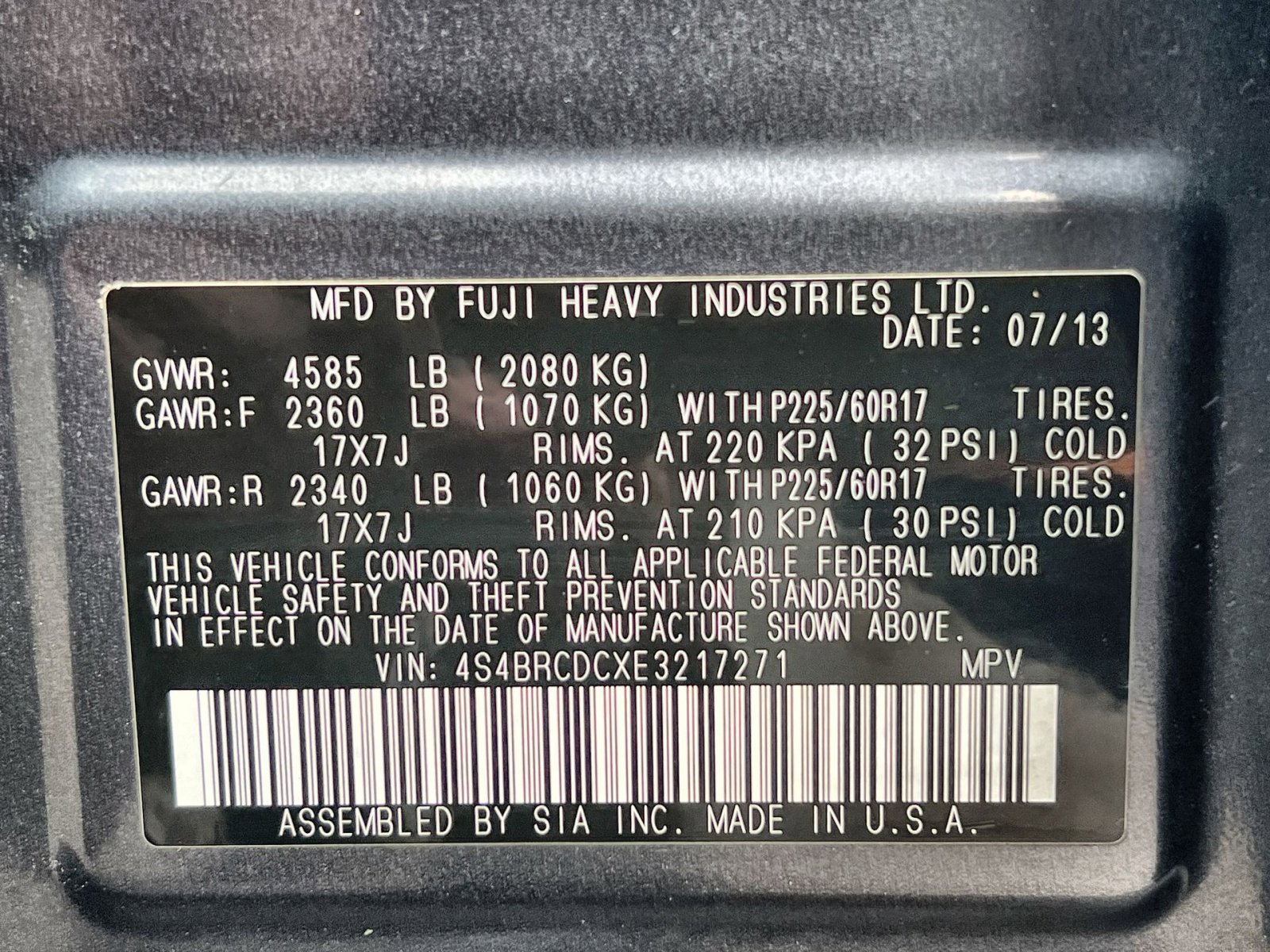 Used 2014 Subaru Outback 2.5i Premium w/ Moonroof Package image 28