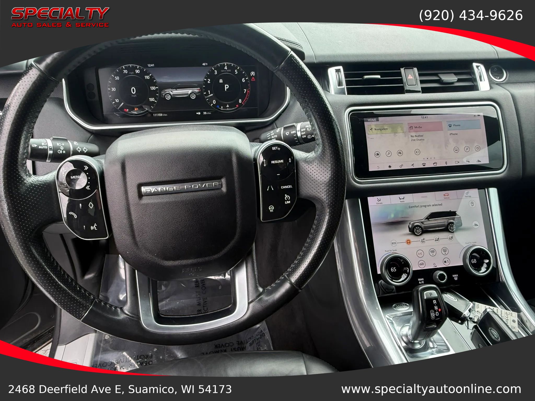 Used 2019 Land Rover Range Rover Sport HSE AWD/4WD image 16
