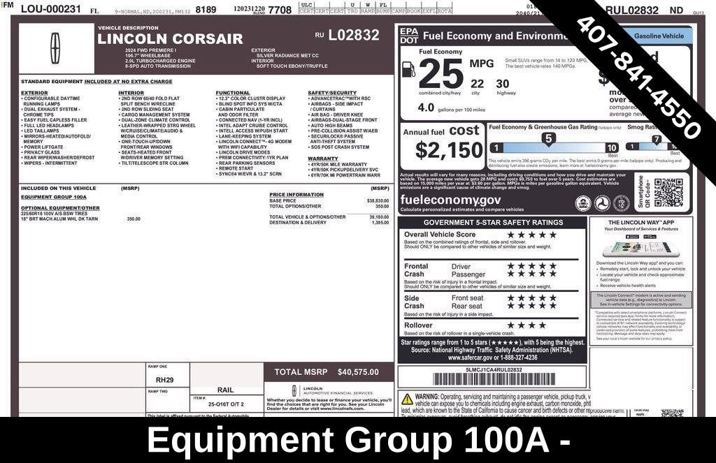 Used 2024 Lincoln Corsair FWD image 2