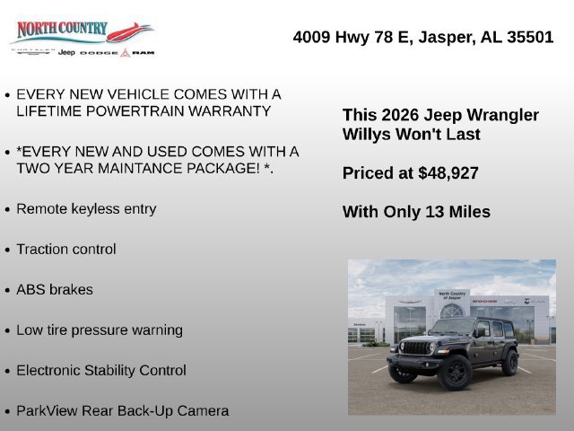 New 2026 Jeep Wrangler Unlimited Sport AWD/4WD image 6