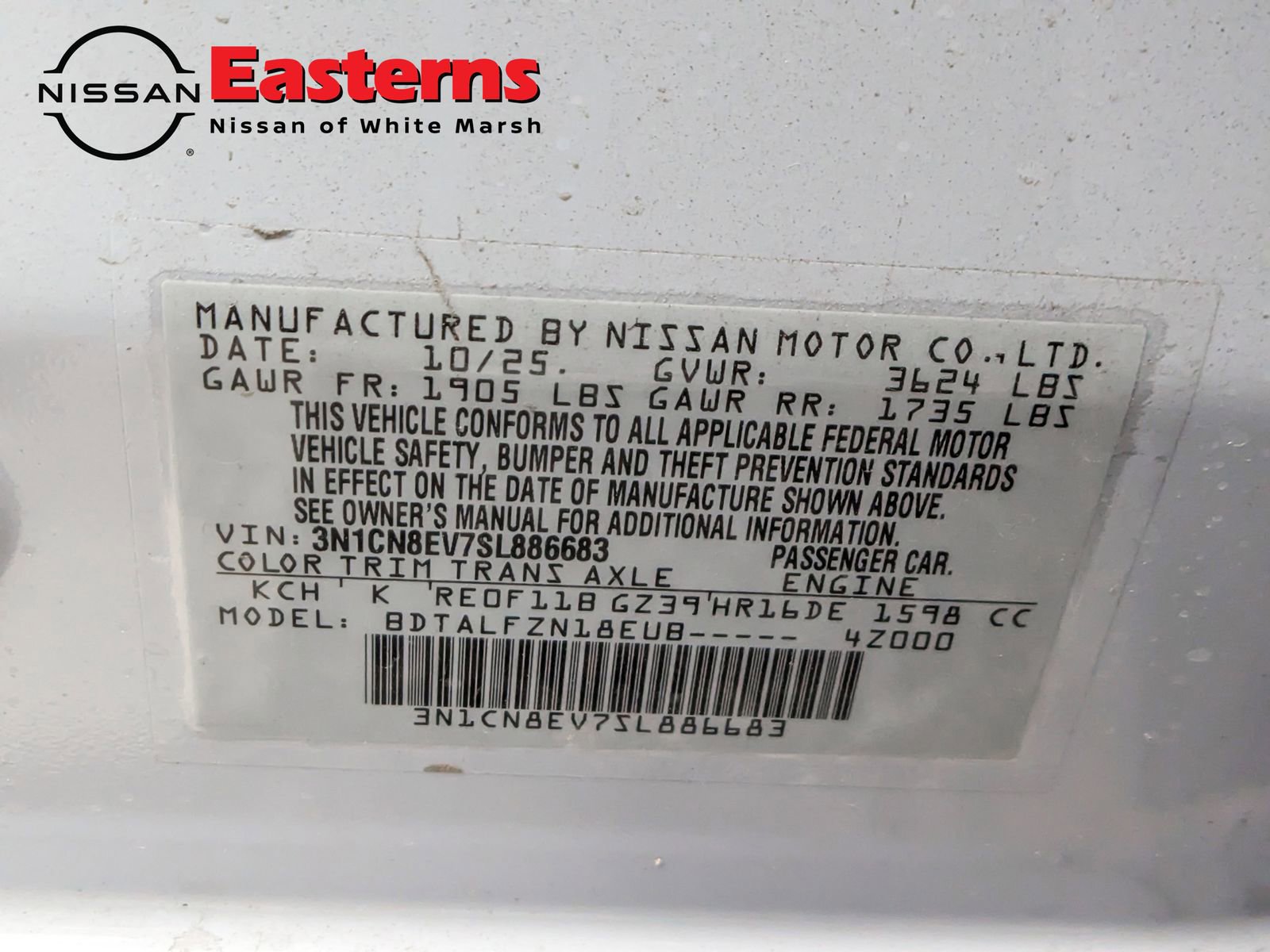 New 2025 Nissan Versa SV w/ Trunk Package image 28