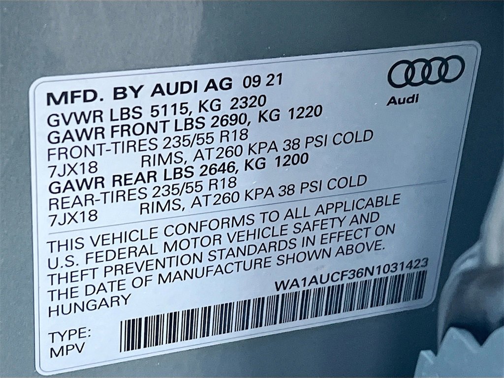 Used 2022 Audi Q3 2.0T Premium image 32