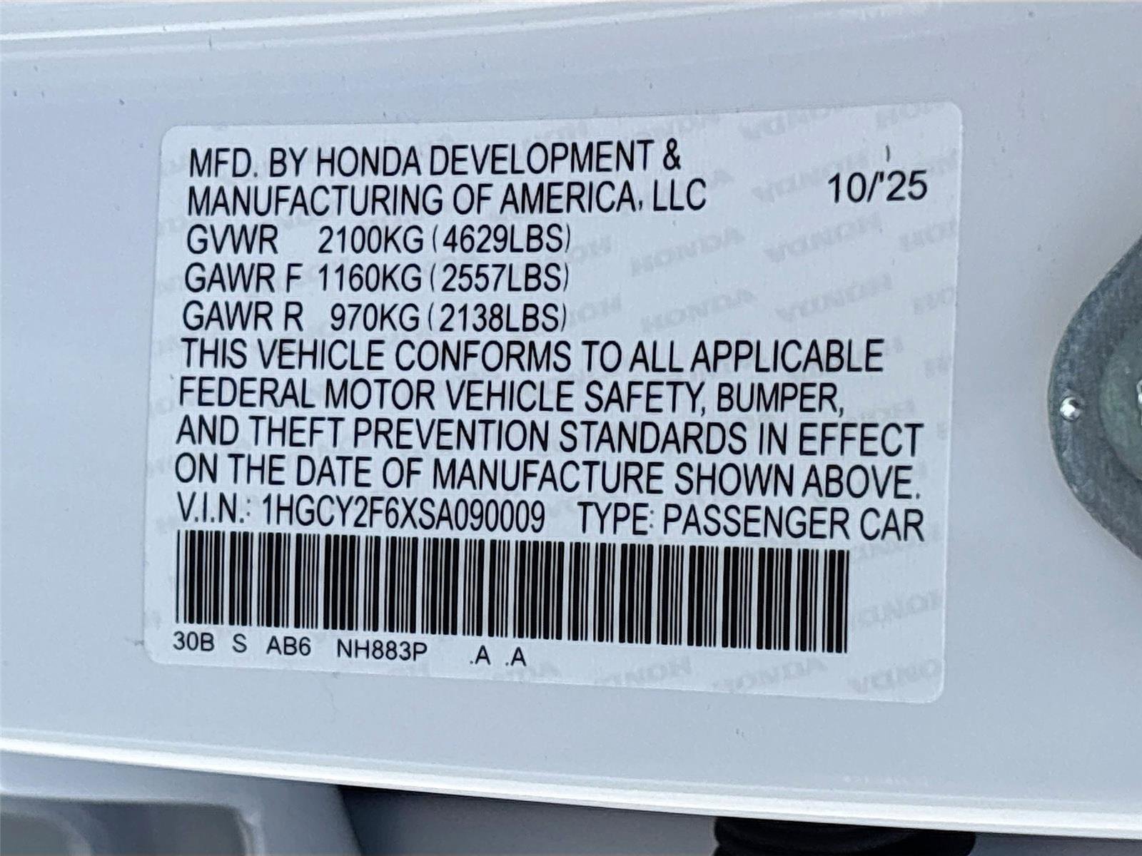 Certified 2025 Honda Accord EX-L image 36