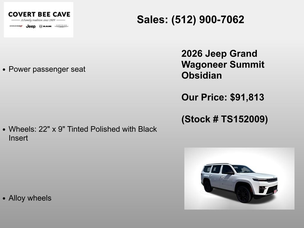 New 2026 Jeep Grand Wagoneer Summit image 30