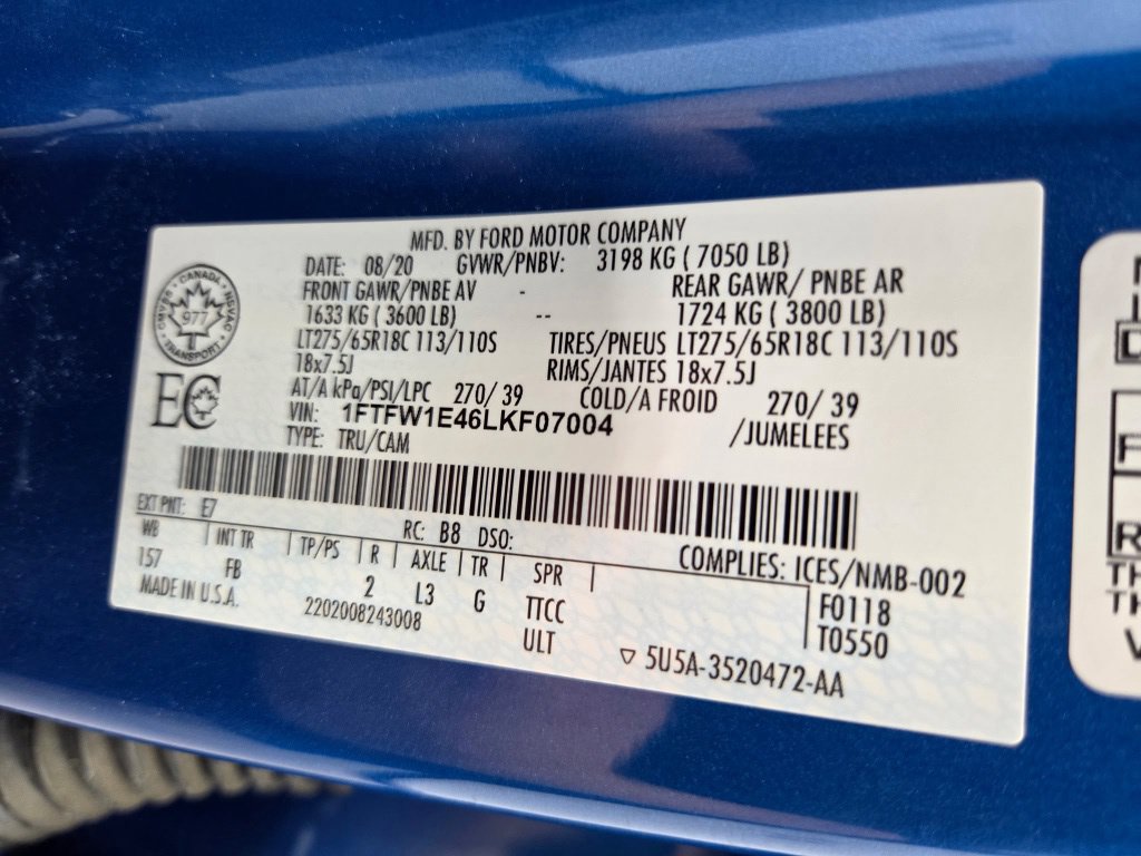 Used 2020 Ford F150 XLT w/ Equipment Group 302A Luxury AWD/4WD image 51