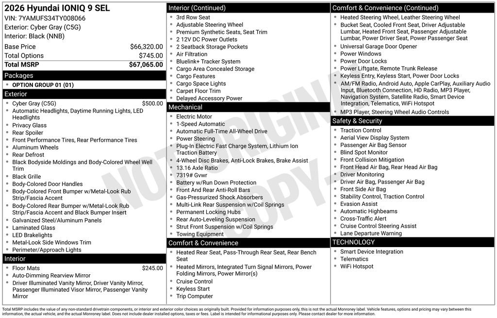 New 2026 Hyundai Ioniq 9 SEL image 4