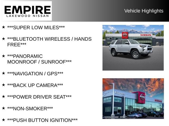 Used 2023 Toyota 4Runner TRD Off-Road Premium w/ Moonroof Package AWD/4WD image 2