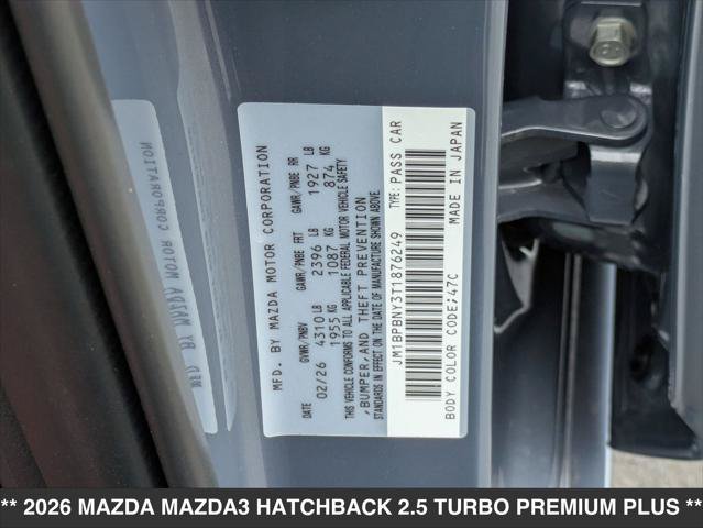 New 2026 MAZDA MAZDA3 Hatchback w/Premium Plus Pkg AWD/4WD image 15