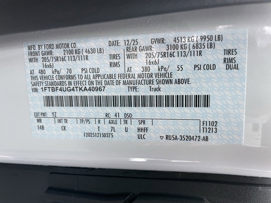 New 2026 Ford Transit 350 148 High Roof DRW AWD w/ Load Area Protection Package image 46