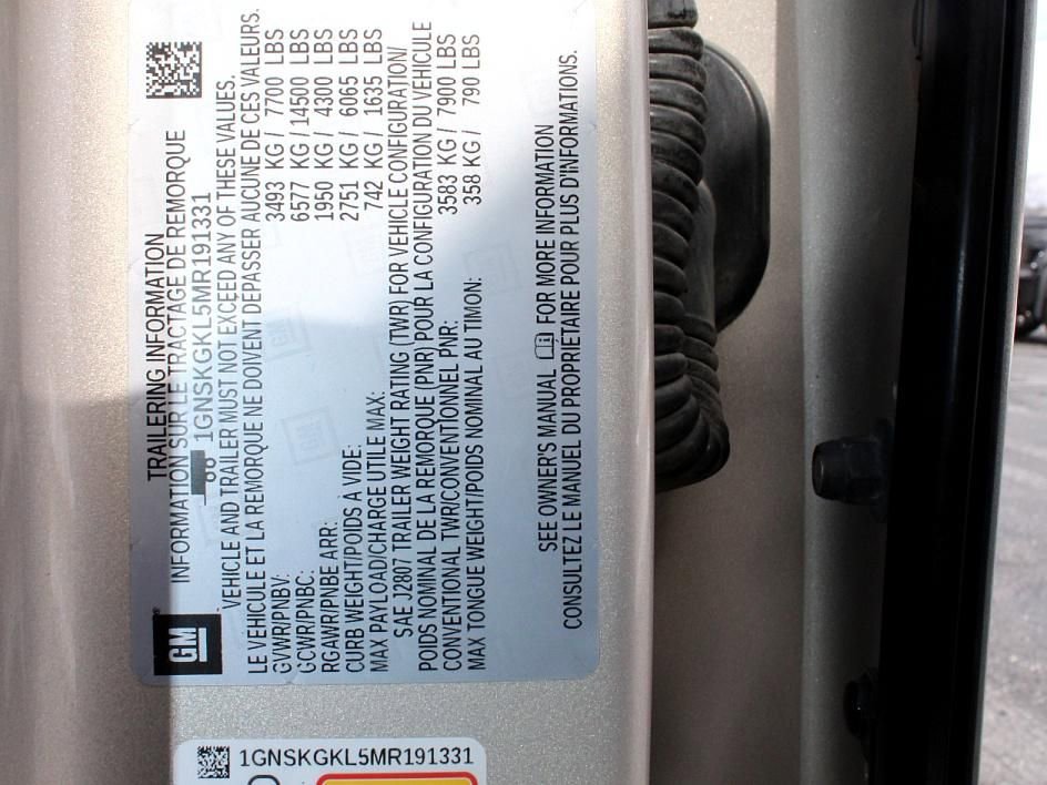 Used 2021 Chevrolet Suburban High Country w/ Max Trailering Package image 20