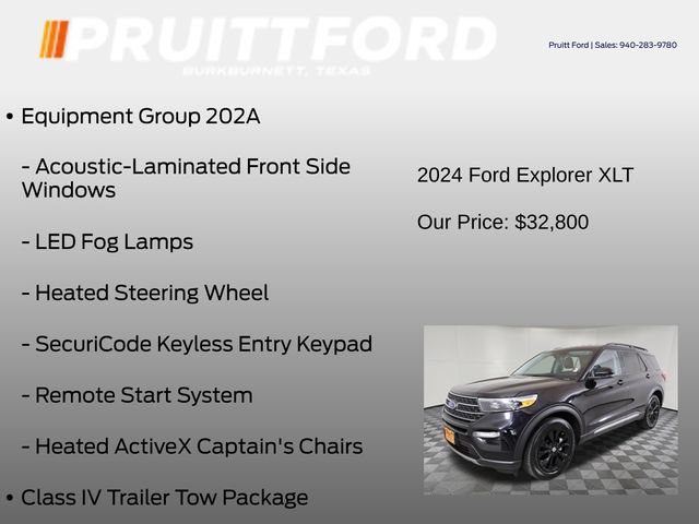 Used 2024 Ford Explorer XLT w/ Equipment Group 202A AWD/4WD image 7