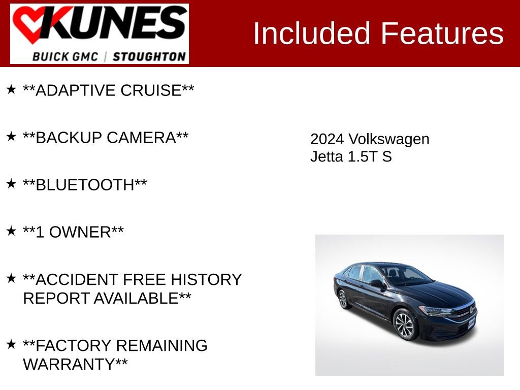 Used 2024 Volkswagen Jetta S image 2