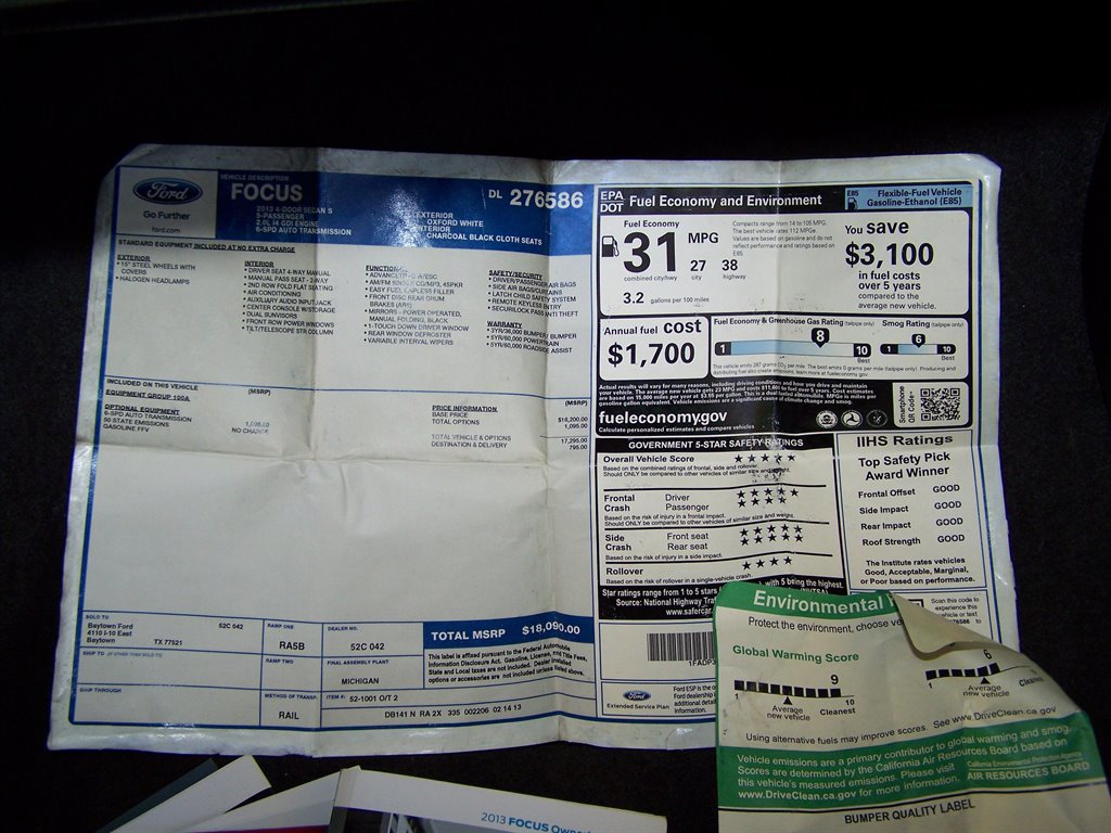 Used 2013 Ford Focus S image 11