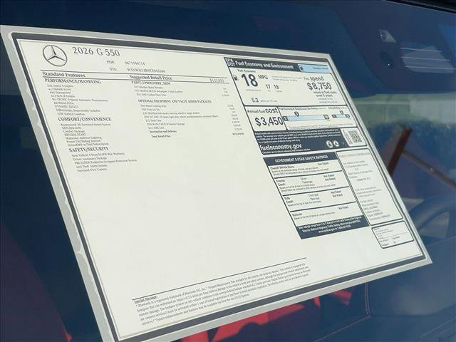New 2026 Mercedes-Benz G 550 image 18