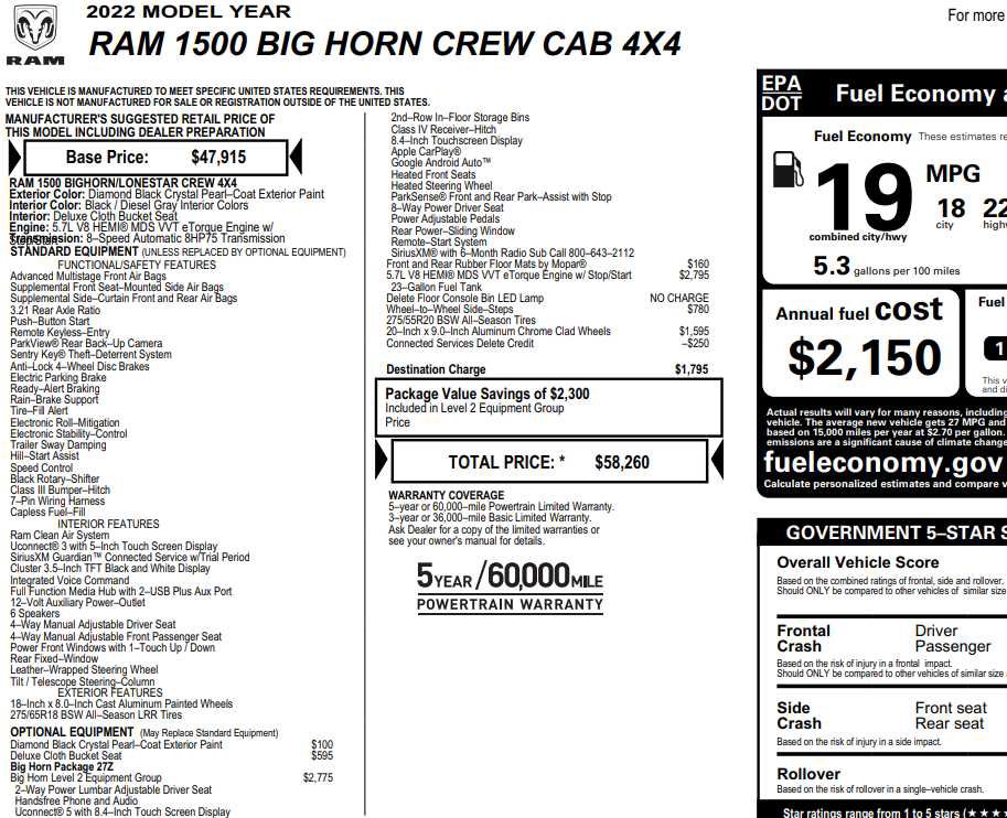 Used 2022 RAM 1500 Big Horn AWD/4WD image 2