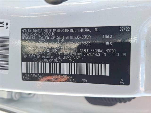 Used 2022 Toyota Highlander XSE FWD image 19