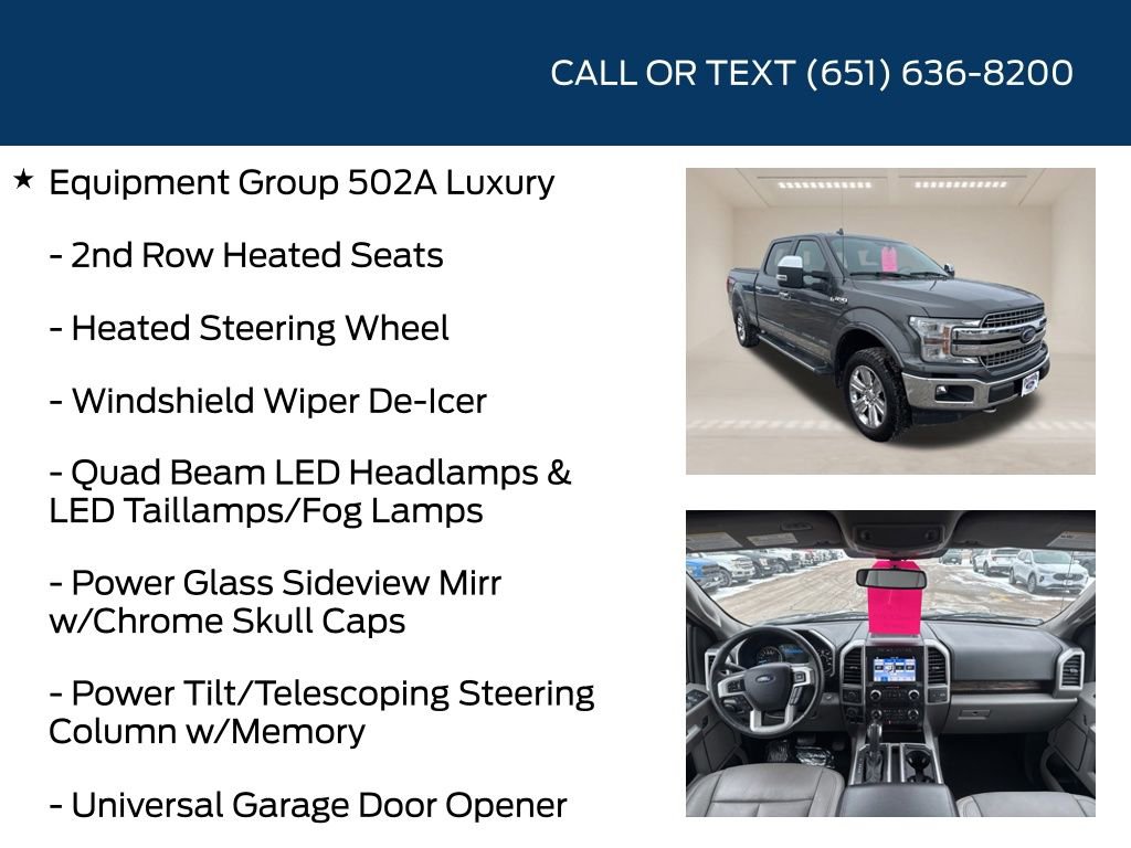 Used 2018 Ford F150 Lariat w/ Equipment Group 502A Luxury image 15