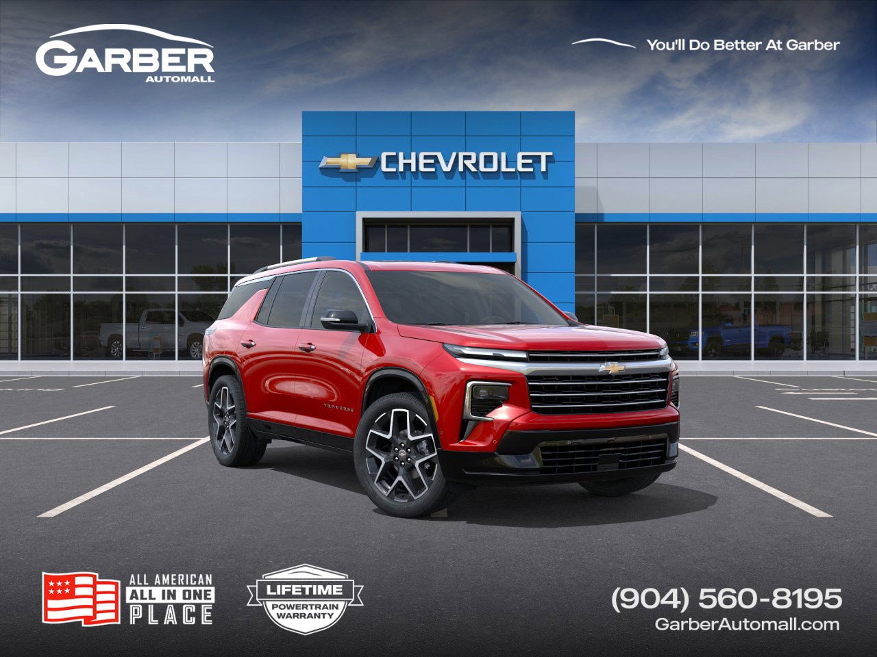 New 2025 Chevrolet Traverse High Country w/ LPO, Floor Liner Package