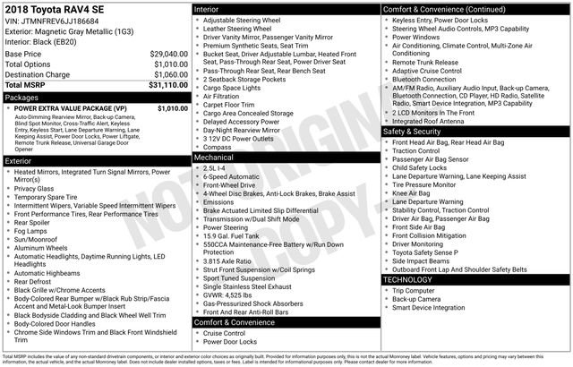 Used 2018 Toyota RAV4 SE w/ Power Extra Value Package FWD image 25