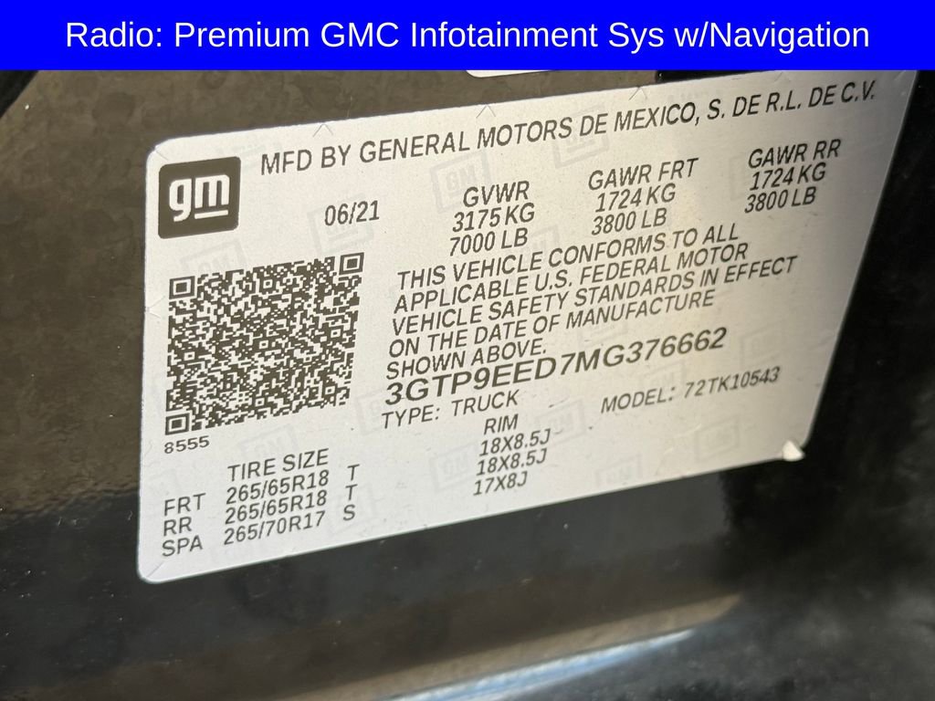 Used 2021 GMC Sierra 1500 AT4 image 13