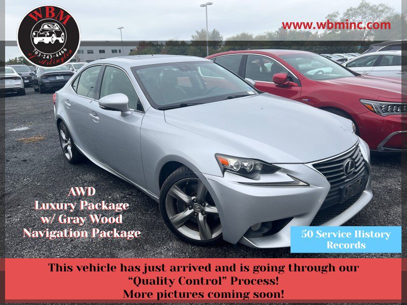Used 2014 Lexus IS 350 AWD w/ Luxury Package w/Gray Wood image 1