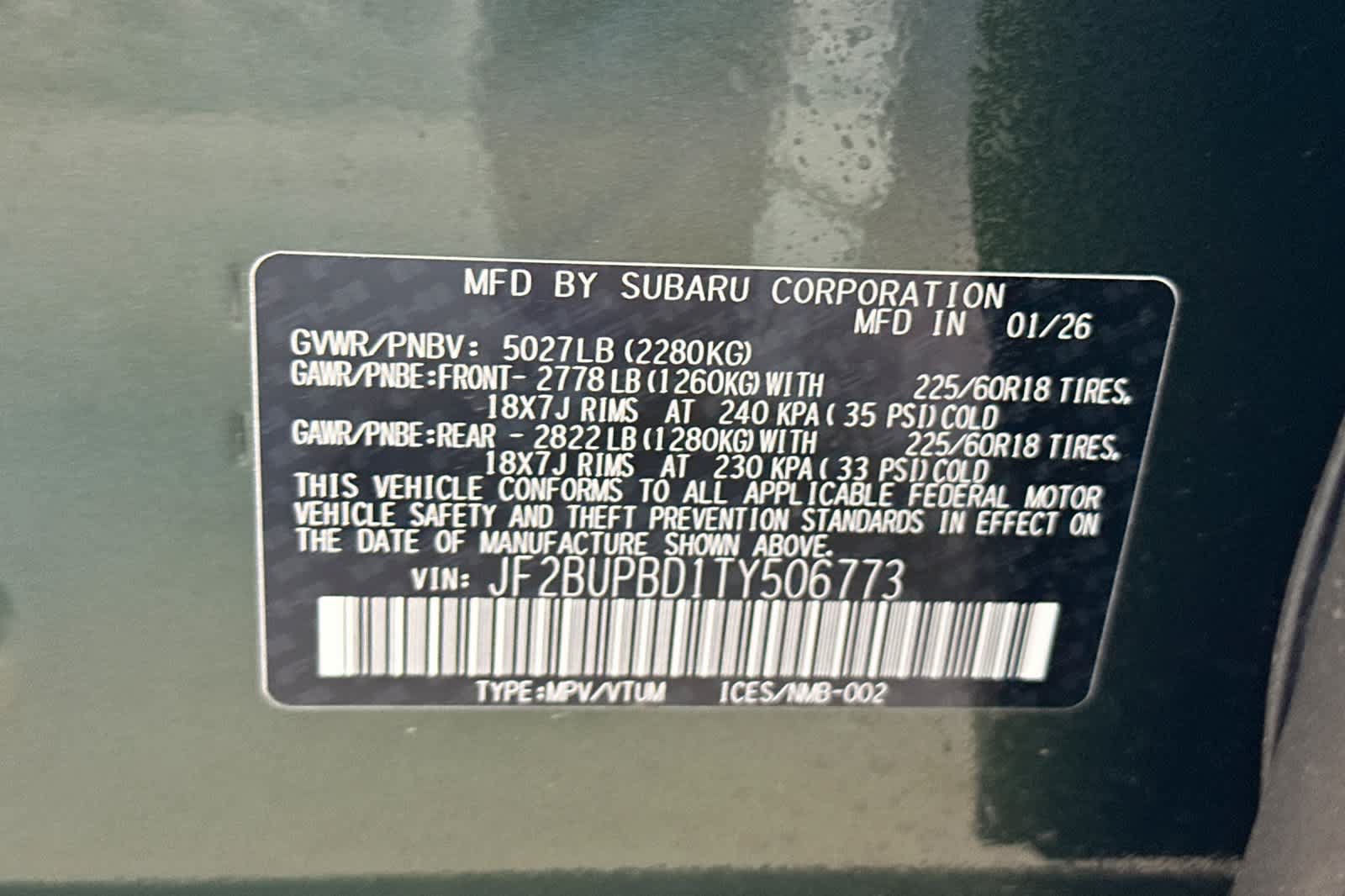 New 2026 Subaru Outback Premium AWD/4WD image 34