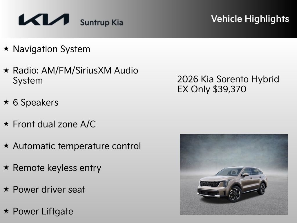 New 2026 Kia Sorento EX image 7