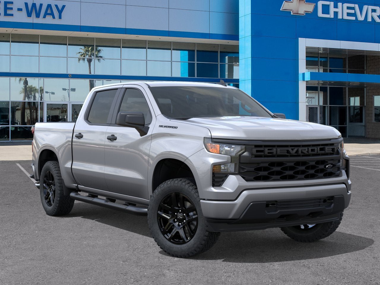 New 2026 Chevrolet Silverado 1500 Custom w/ Turbomax Blackout Package RWD image 7