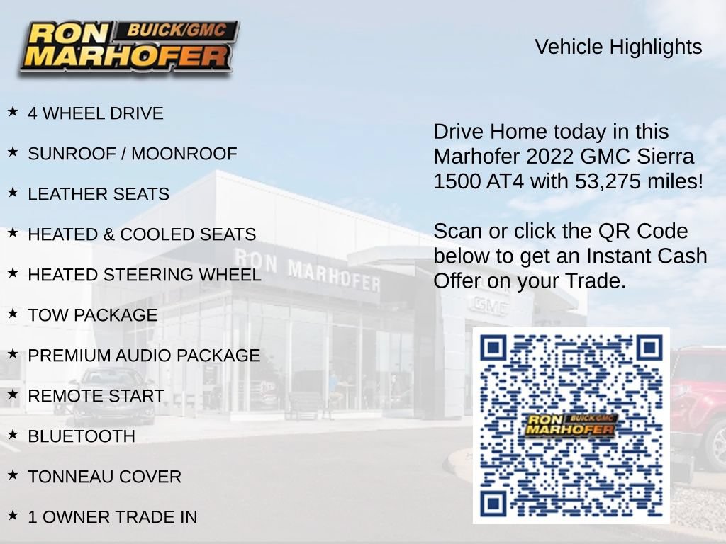Used 2022 GMC Sierra 1500 AT4 w/ AT4 Premium Package AWD/4WD image 15