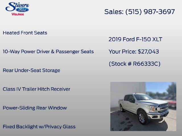 Used 2019 Ford F150 XLT w/ Equipment Group 302A Luxury AWD/4WD image 39