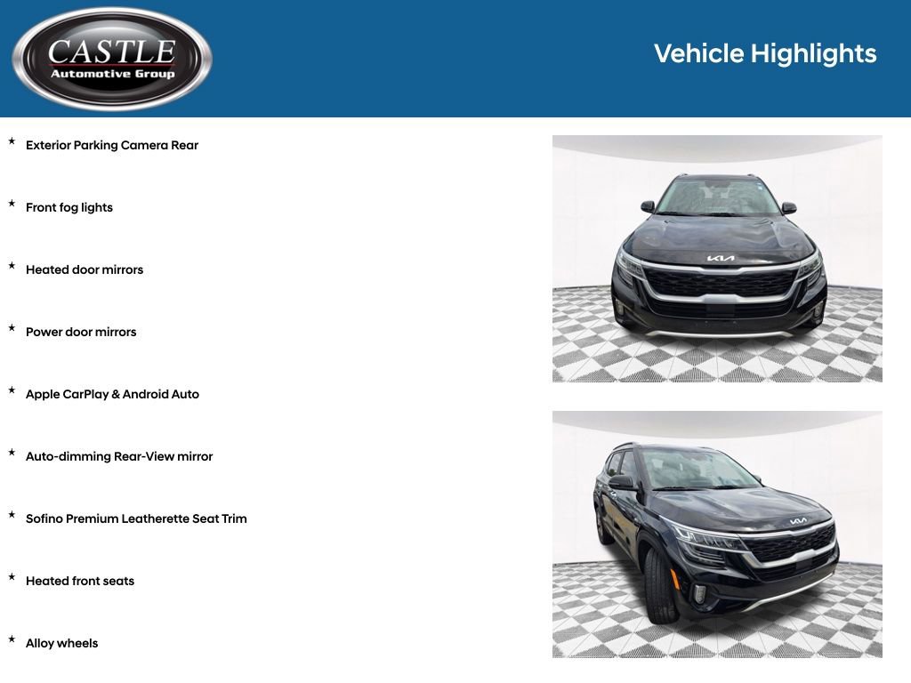 Used 2022 Kia Seltos SX w/ Sunroof Package AWD/4WD image 8