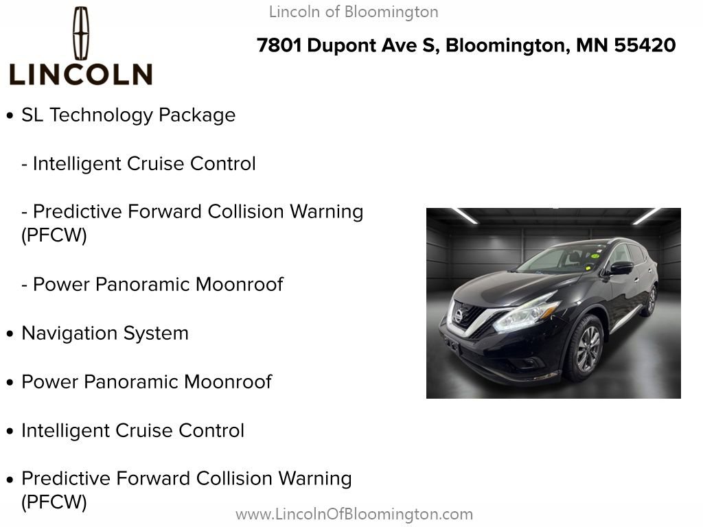 Used 2015 Nissan Murano SL w/ SL Technology Package image 9